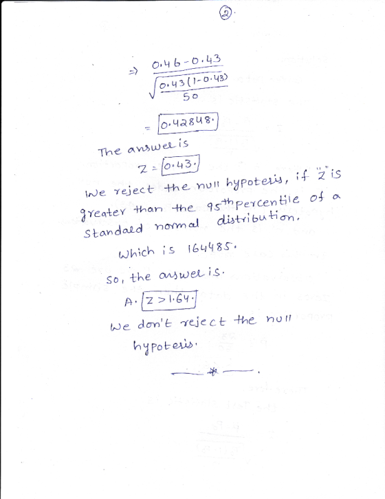 04b-0.43 The answel is Z-10.43. I t gYeatey than the 9sthPecentle o a Standald al distibu tion ση, which is 16448s So, the an