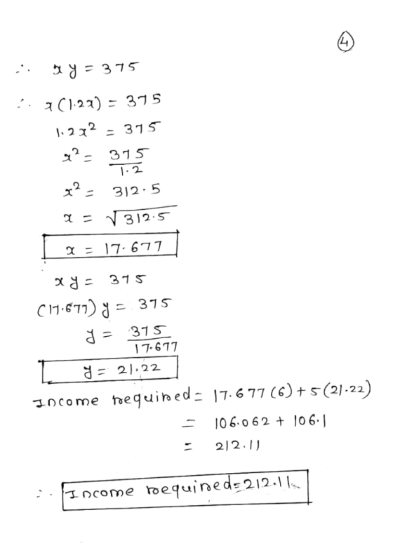 2-315 1-2 X2 312-5 = 312.5 17-617 21.22 hequined: 17.677 (c)ts( ) ncome 2)-22 1060 6 2 + 106.1 二 212.1 Tncome equined 212.