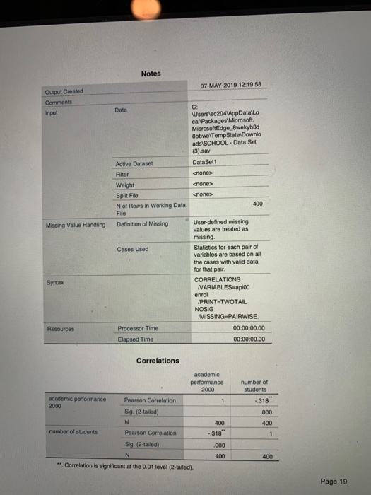 Notes 07-MAY-2019 12 19:58 Output Created Comments C: Data MicrosoftEdge 8wekyb3d 8bbweiTempStateDownlo ads SCHOOL Data Set