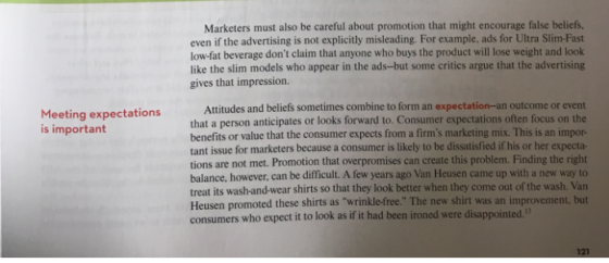 Marketers must also be careful about promotion that might encourage false beliefs, even if the advertising is not explicitly