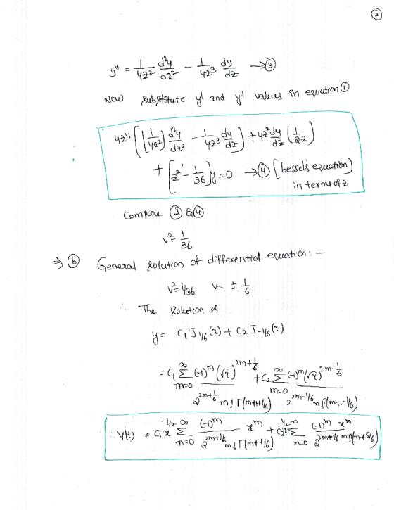 n tem o2 Compou ③a@ 2. 36 Genea Rolution ot dilexential equatro Cn . ffesen