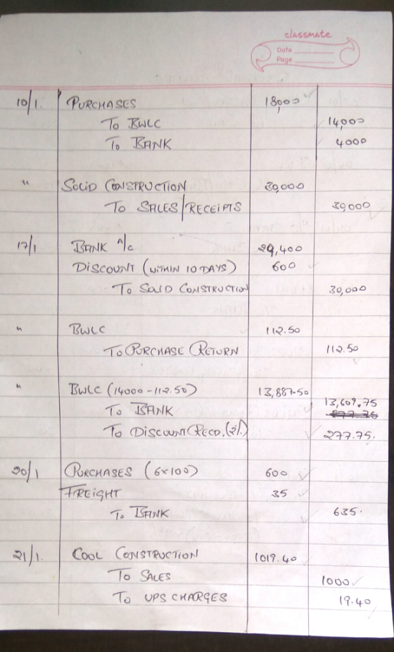 classmate Dale PURCHA SES 18003 1400っ 900O เว DiScounlt UMIN ODAYS Twc t t2.50 เเฉ. 50 3, 88-5 13,C67,75 To ANK 35 6て5. all C
