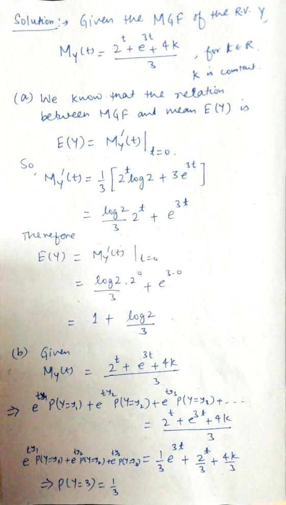 t 3t fr (0) le know nat the metation between M4f aod wian E (Y) s え20. 3 Thaebore log2 .3 (b) Ginh t 3t 3 3뇻 3 ty) t가