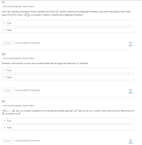 1 point possible (graded, results hidden) Let U be a standard Gaussian random variable and V be a Х random variable with d d