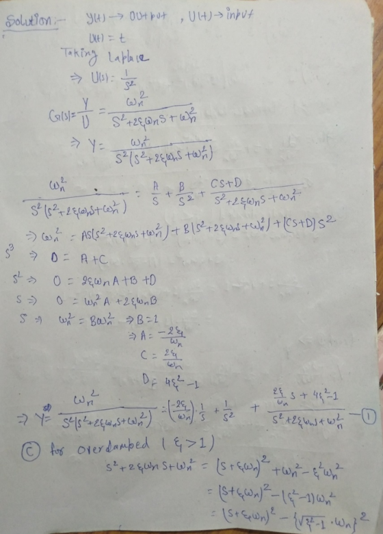 UH)inkut 0Utput Solution y- Taking Lathe Ul) 2 Caly Y 2. C S+D Srdgonsto S ts2dreaf/+ [Cs+D) S2 Asts22po 2 R tC 0: 960nAts tD