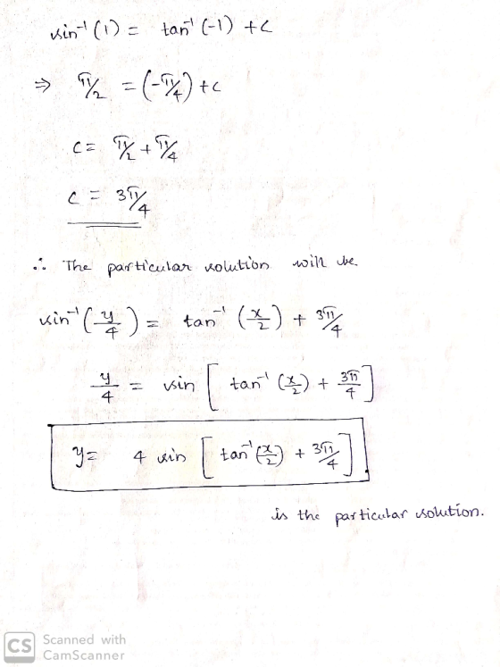 -t 千 310 4 千 is the paf ticular Soution. Scanned with CamScanner