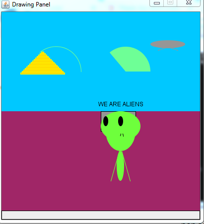 Drawing Panel WE ARE ALIENS
