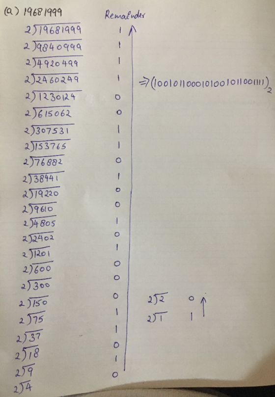 (a) 1968 1999 Remaludes 2319681999 2 )984 0999 24920499 224 60249 2)123024 )615062 2)307531 2153765 3 (00lo) o0 |0 Ι 0o lο l|