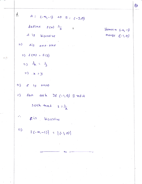 mange C-, o) one ome :) ron each se (-1, o) ョ.ae A such that fis bisecive
