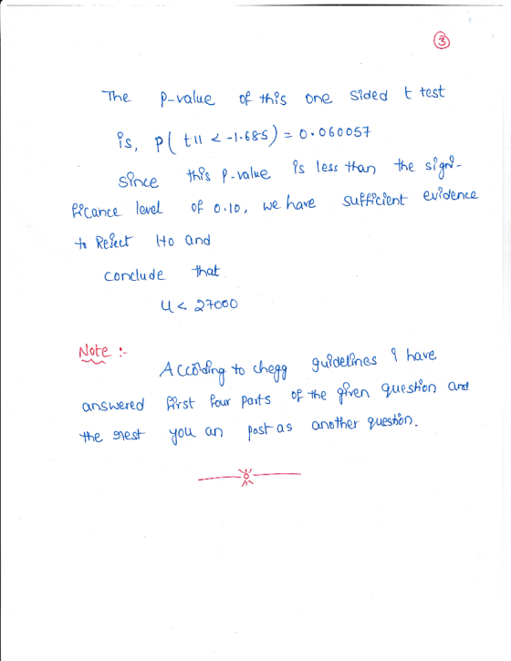 3 The P-value of ths one Sided t test e si SYnce PCance leve 0.1o, we have Suffcient evidenca h Reect Ho and Conclude that No