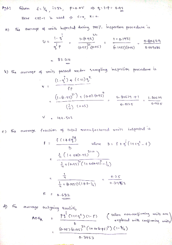 units inspectoo inspectn procedure u 1-(os) O.80 2 32 s Coos) 6 19)Co 0066 83 2.y 1) the avevcuge of units passed undar Samgじ