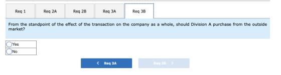Req 2B Req 3A Req 3B Req 1 Req 2A From the standpoint of the effect of the transaction on the company as a market? whole, sho