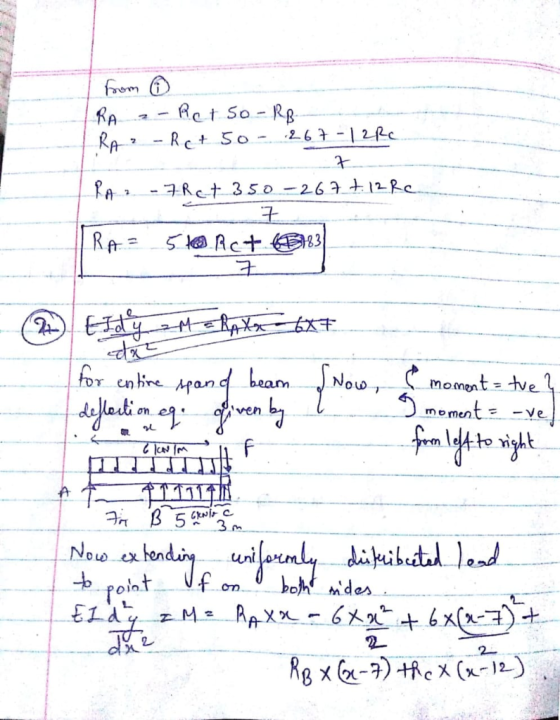 from RA RA Ret So- Rg 2 67-12RC Ret So-. 7 7Ret 35o -26 7+ 12 Rc - RA SActB3 for enre Apan beam dladimegpn Now momnt tve mome