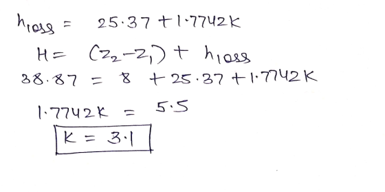 htog = 25.37 t l、7742k 8 + 25.37 +1.7742 K 38.87 K=3.1