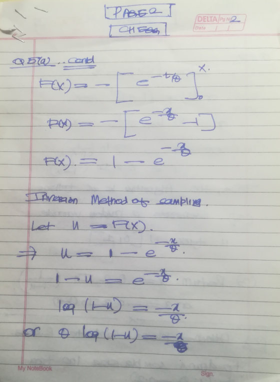 DELTA P N2 Date COMP 7 My NoteBook Sign.