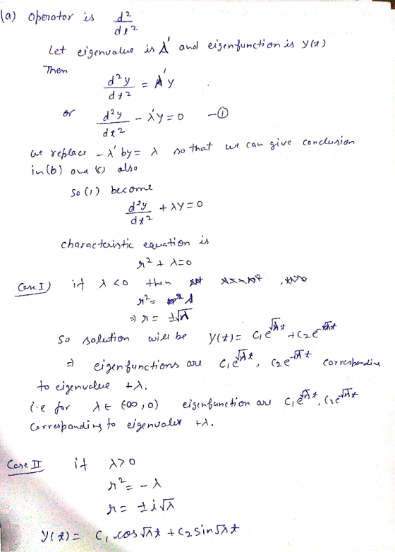 Them 2 or 2. charactantic equation Cax I Sa /Solution w.ube yは) ,オ