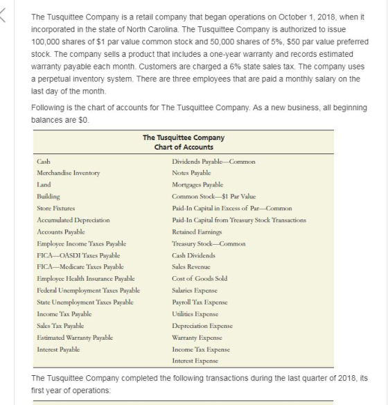The Tusquittee Company is a retail company that began operations on October 1, 2018, when it incorporated in the state of Nor