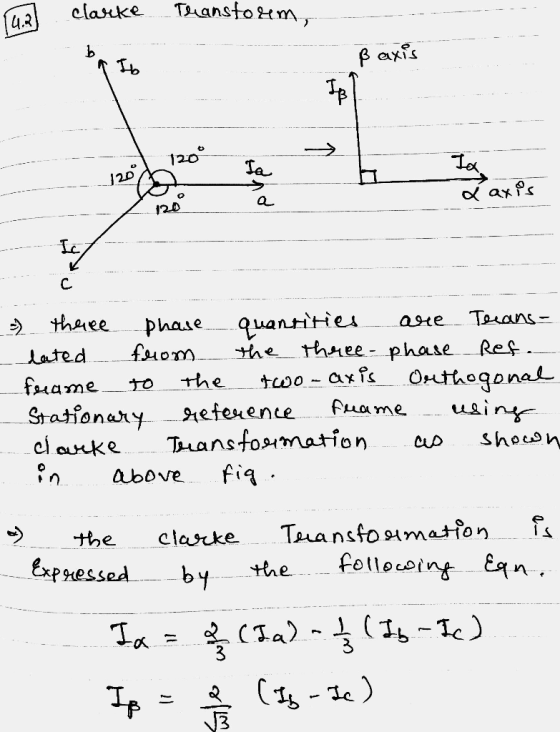 Tanstom clanke 4.3 Baxis 120 120 a C Torans quantitieu three-phase are thaee phase fom he Lated too axfs fuame Оnthogonak us