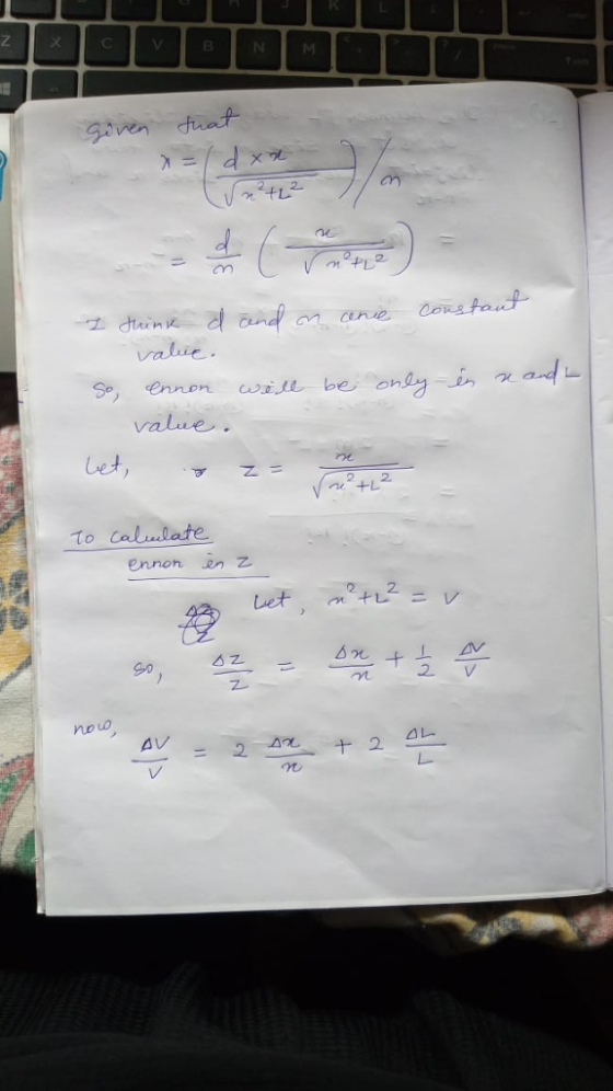 V M tuat goven lte dand value Constaut dink be onlyin nand So ennon will value. Let +L2 To Calulate en 乙 ennon Let ニレ 6Z 2 V