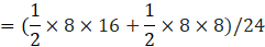 1 x8 x 16 x 8 x 8)/24 2