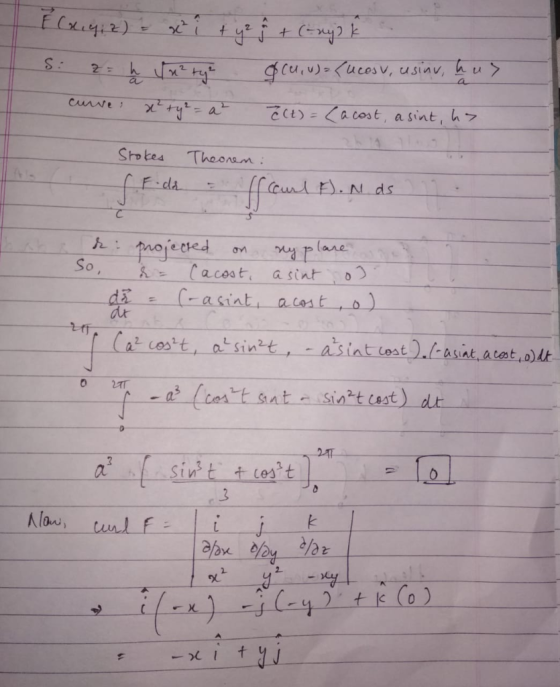 ,2 gcu,uucosv, usinv, h u a Cunwe at C(t) = a cost, asint, h Sto tes Theonem unl .N ds Fda (are Projeered Cacost So asint C-a