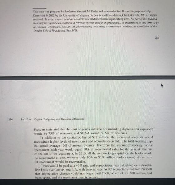 This case was prepared by Professor Kenneth M. Eades and is intended for illustrative purposes only. Copyright O 2002 by the