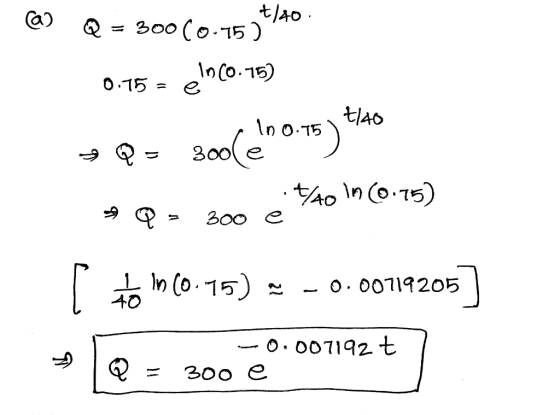 GỌ 1n(0.1g) 0.15= e tj4o In o.15 300 е L In (015) - o 00114205 30o e