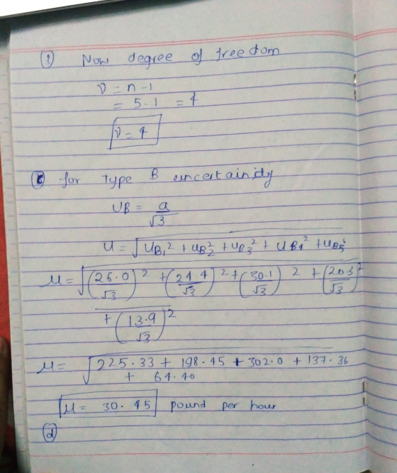 degree of 1ree dom Nok 5- 1 == uncetainy for Type UR= 13 2 2 203 2-4 2 24 4 30.1 13.9 225-33 +198.45 +302.0 64.40 + 137 36 ho
