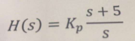H(s) = Ks +5
