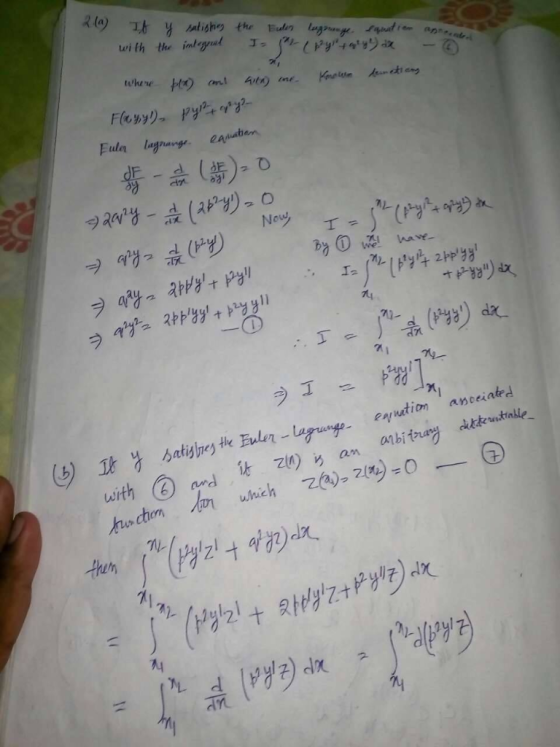 tishy the with the inlegyal ( yt9) twhere Aita) ine Karewm Aei eng Euler lagravge eauatien New have ary 2tyPyl d2 amcciated a