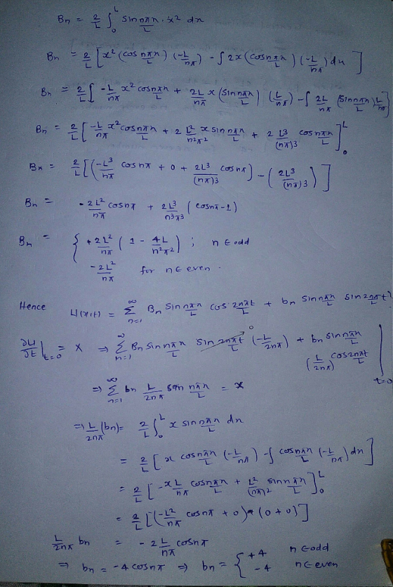 n万 (na)3 0373 +21 ( 1 4L fer neeven Hence LI (γ ıり -ΣBn Sinntn CgS 2nat + bn SinnAn sin 2nrtl . 2nA