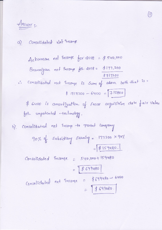a) Consolidated et tntonye nel ntoup hordo18 二字 540,000 11200 Comsolrdakol fincoye ts Sum of above both thais . net 帛-71 200-