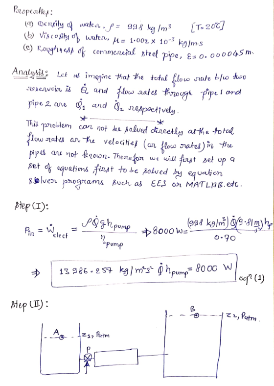 μ= 1-0ozx 10-3 kg/ms pipe, Ez o. 00 004Sm nalysik Let imagine equationsホnat to be 8olved by egyoUjcn elven porams bch as EES