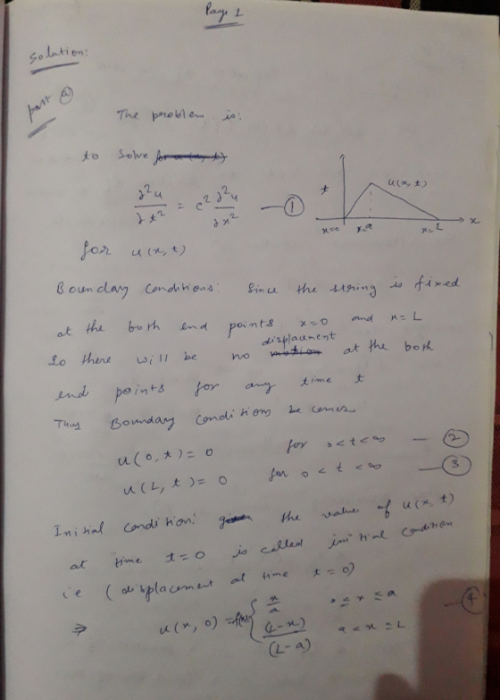So lutien The pro n on ro 2 displaunent LS Boundary Coneli e 3 u(x t) c e (L- 4)