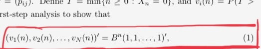 0), and Vi(n) i rst-step analysis to show that