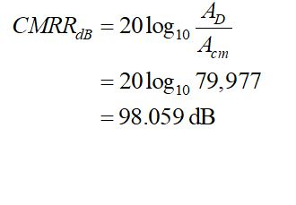 AD CMRRI 20log10 Aem ст - 20log10 79,977 -98.059 dB