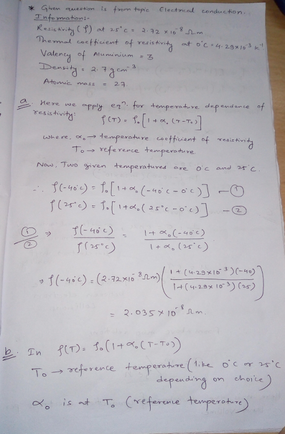 Gvem ruestim is from topic Clectmeat conduc hon. 그 ntonnahon ; Atome mass 29 en for temperature dep endence o es is tivi Nous