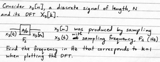 Cunsider discrete siqnal of lenath, N and its DET Xk) 수사Y_ 3 X3[nJ was Producel t.sampling by samplin 346) 1 End the frequenc