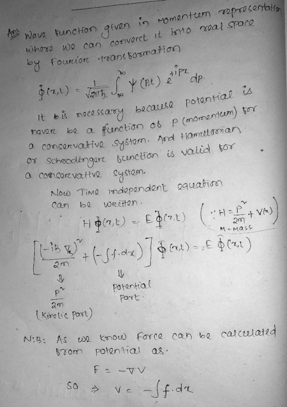 qivar in Momentum repssetaia od lt b.is σ) o cassarey b2causa potan tt functian o P (momantem) r bodlisngart bcunetian is val