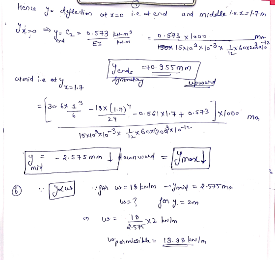 Henca J- deplethn a nd middlle /-ex/7m .e at end at -0 J O 573 kN.-m3 o 573 o 0 erd kN-m 2 E1 X I 2- Jends 40. 9S5mM atmid e
