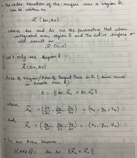 s The vedor xwahon t the autau over a regrien can be wmteu o 09 10 where Au and Av au the parameters that uwhan LM R (u,v) 12