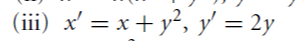 (iii) x = x+ y, y, 2y