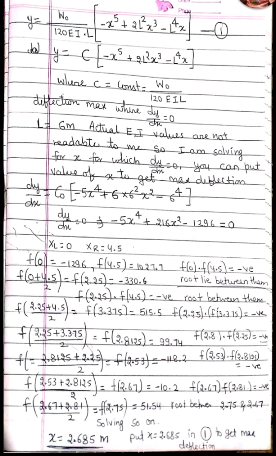 2 20EI 0 20 ELL 2 4 root lie betwt an R.3S+4.5 S+3.375 2. olving So On delaction