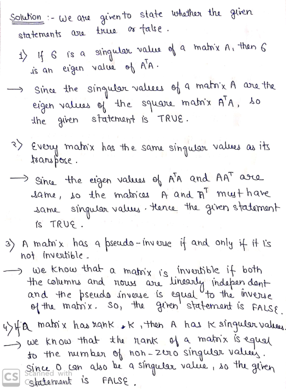 Šoluhon -ωeatu glven to state totutut the gien false statemants au Iruua an eigun valua AA Sinca ihe singulen vals eiaen val