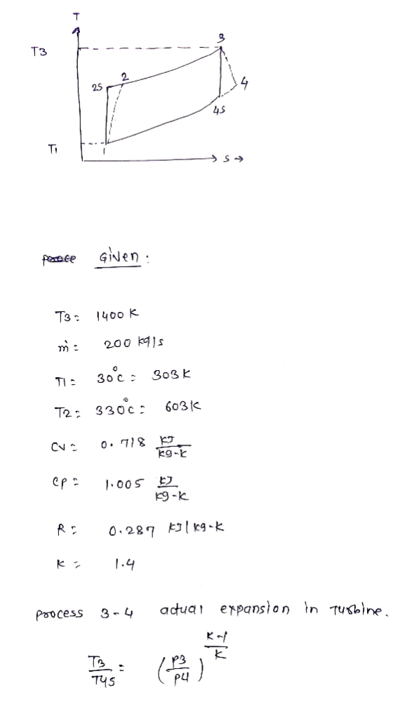 T3 25 4S oamee Nen m: 200 k)s : 330c: 603に kg-k cp2 l.oos 므- K 1.4 epason n Tusine Process 3-ad T45
