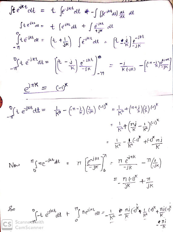 ftekl ikt t(e Kt oll dt tjk ikt cl t + dt 71 -JK -jkt dt = At- J K (jK) - -m jkt Tj 1 K 71 K jki T - -) T/ -jK 71 e JK -jk