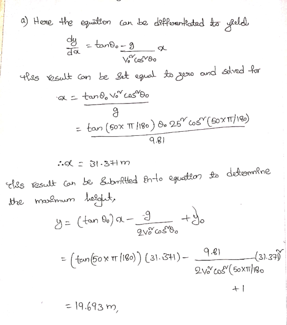 a) Hexe the eation lon be deffentated t elel es Yesalt Can be get egual fo eo oud solved Por tanoo Vo caso G tan (5ox TT/190