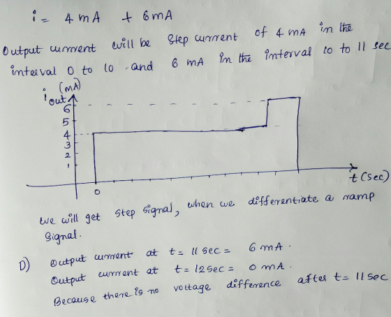 O utput uunment willve Slep c cunrent of 4 mA im imterval 0to o and6 mA th imterval to to II Sec (MA out 6 5 4 3 2. tCSee) we