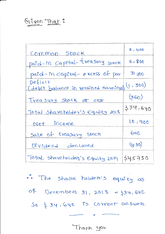 en That 2.400 td- capttal excess of efictt pa3o 300 360) vea SuSkock at cost otal Shave.holdle y5 Equity 20 S 0,900 guo Sale
