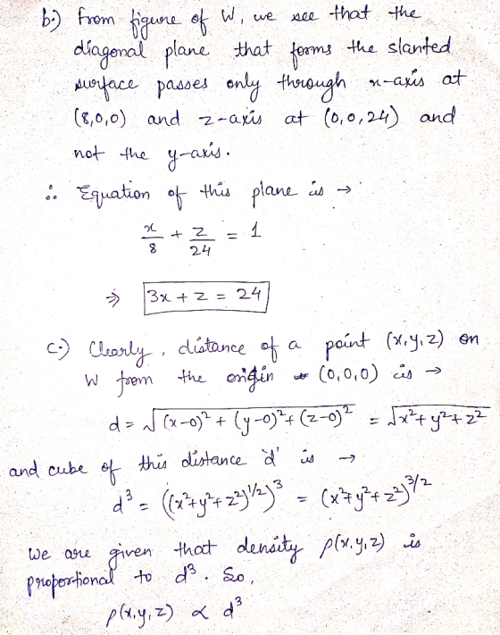 b from ne eW. dagenal plane thatforms pases only teugh (,0,0) and 2-axis at (o,0,24) and that the we the slanted -axis at asi